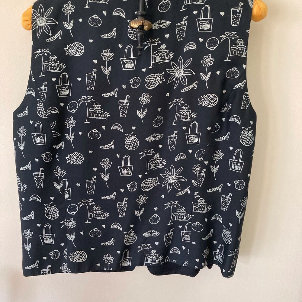 Cute Spenser Jeremy Vest 100% silk Large - Picture 2 of 5